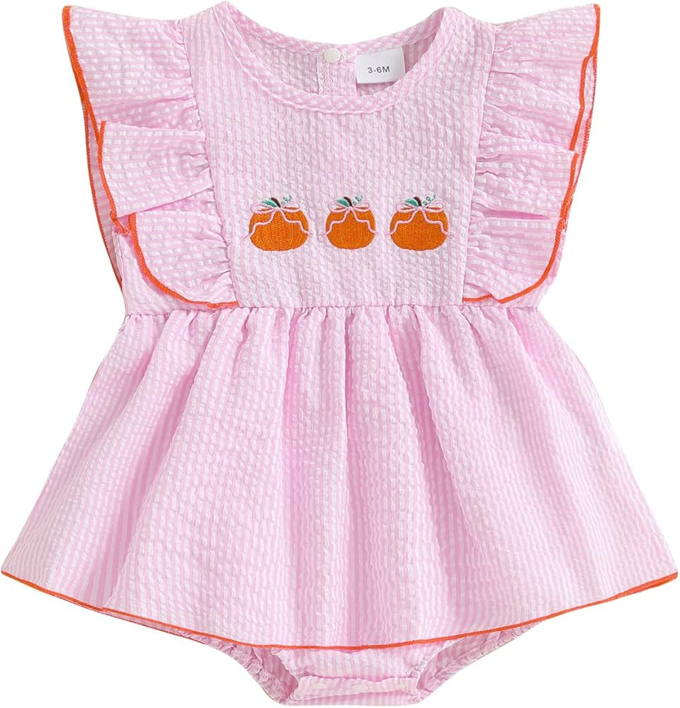Thanksgiving Baby Girl Outfits My First Thanksgiving Bubble Romper Newborn Homemade Rolls Outfit ... | Amazon (US)