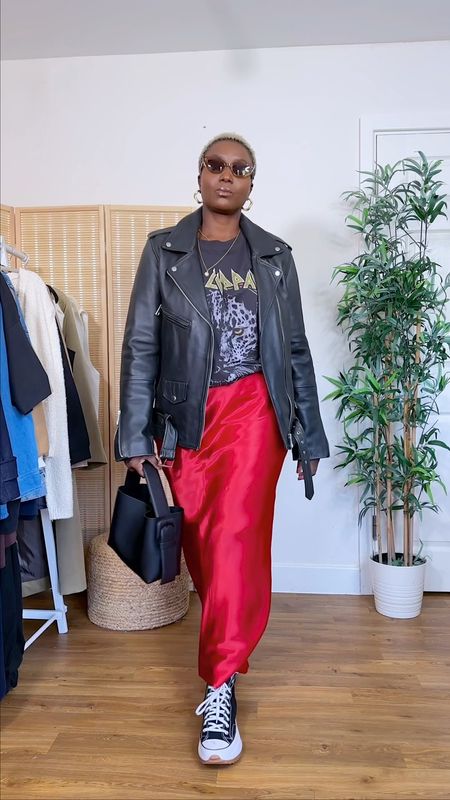 Maxi skirt asos 
Jacket asos similar linked 
Bag arket 
Shoes converse 
Shirt H&M 


#LTKstyletip #LTKover40 #LTKmidsize