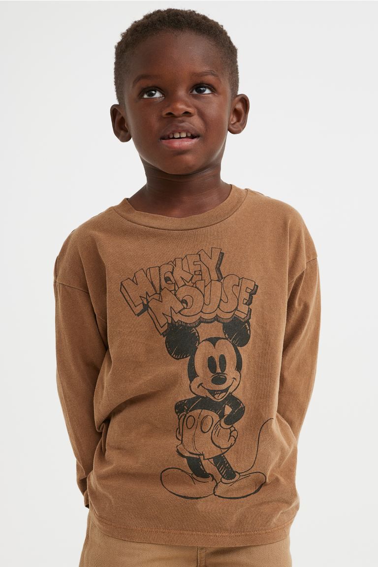 Long-sleeved Printed Shirt | H&M (US + CA)