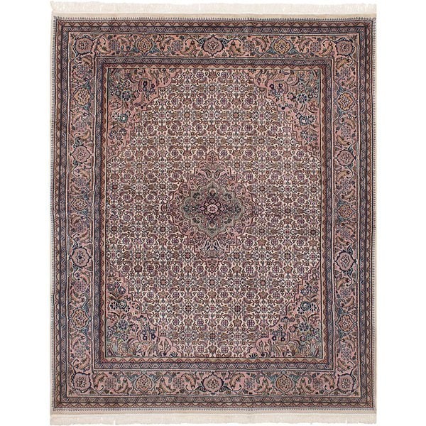 eCarpetGallery Hand-Knotted Bijar Ivory Wool Rug (6'6 x 8'4) | Bed Bath & Beyond