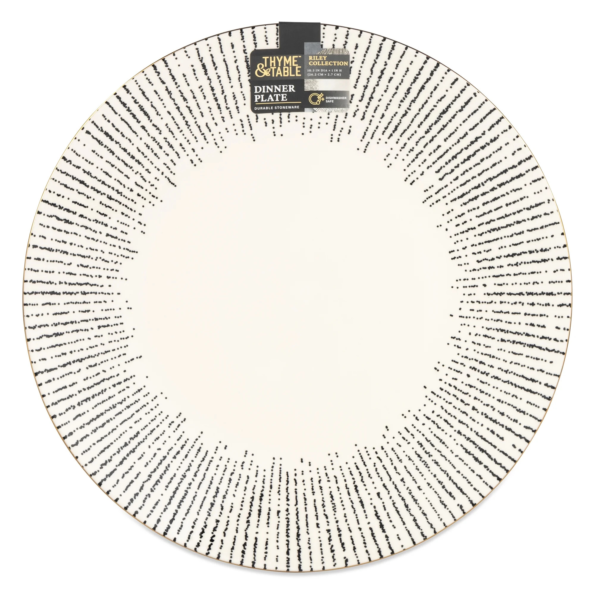 Thyme & Table Stoneware Dinner Plate, Riley Collection | Walmart (US)