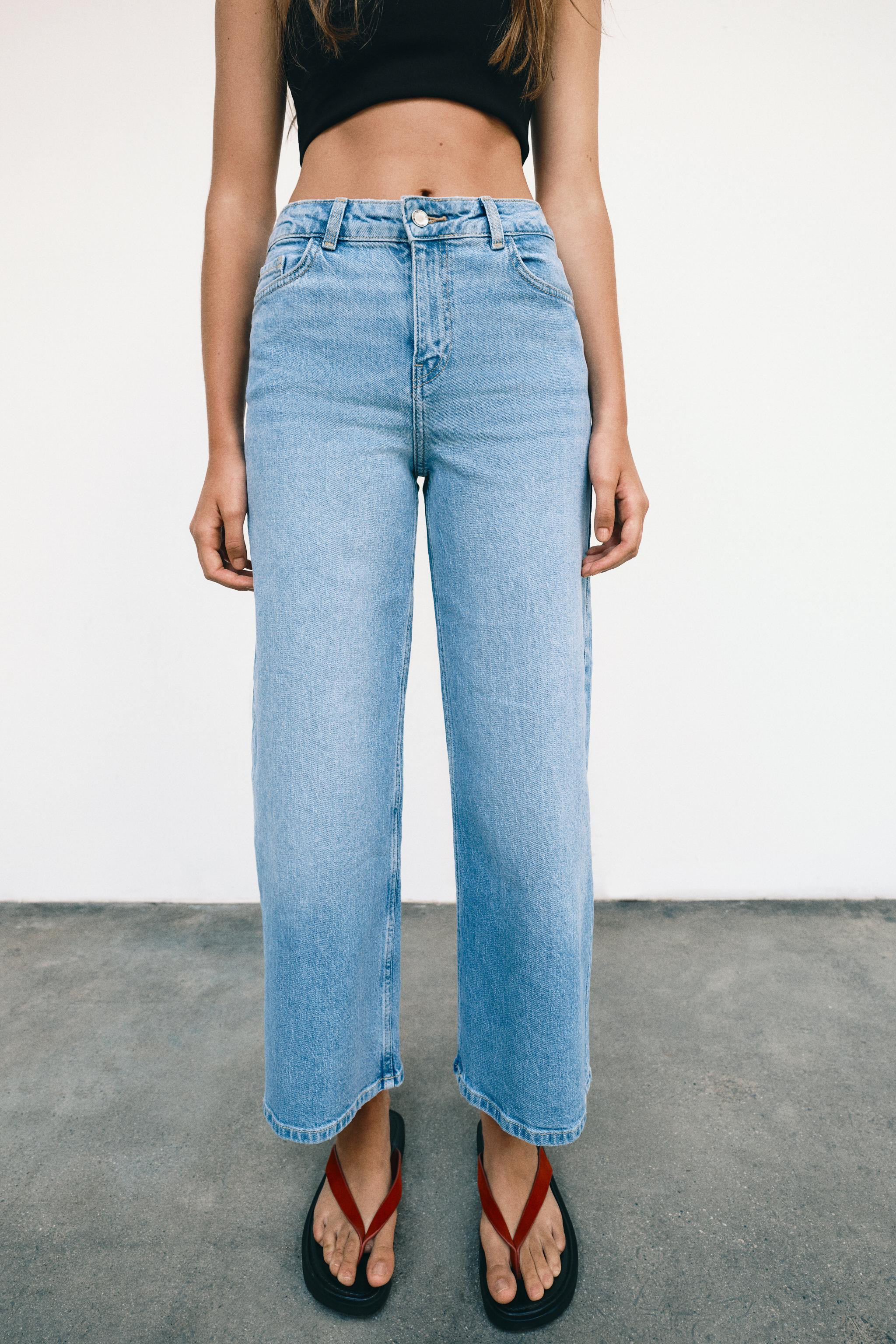 Z1975 HIGH-WAISTED CULOTTE COMFORT JEANS | Zara US
