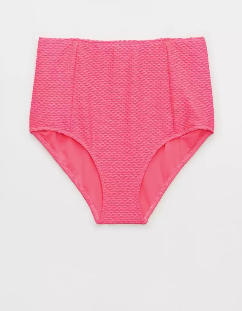 Aerie Jacquard High Waisted Bikini Bottom | American Eagle Outfitters (US & CA)