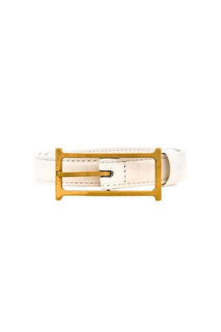 Helsa Logo Mini Belt in White from Revolve.com | Revolve Clothing (Global)