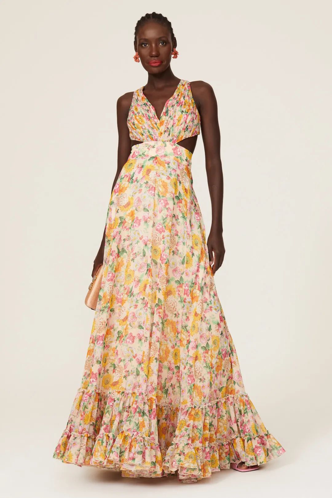 Floral Tie Back Gown | Rent the Runway