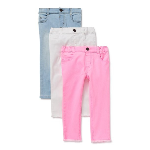 Garanimals Baby & Toddler Girls Skinny Jeans, 3-Pack, Sizes 12M-5T | Walmart (US)