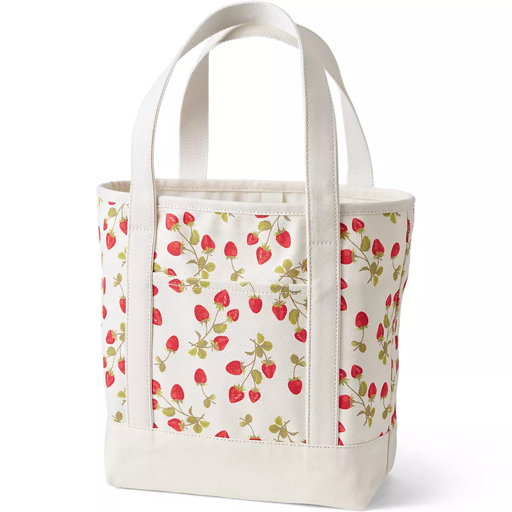 Medium Print 5 Pocket Open Top Canvas Tote Bag | Lands' End (US)