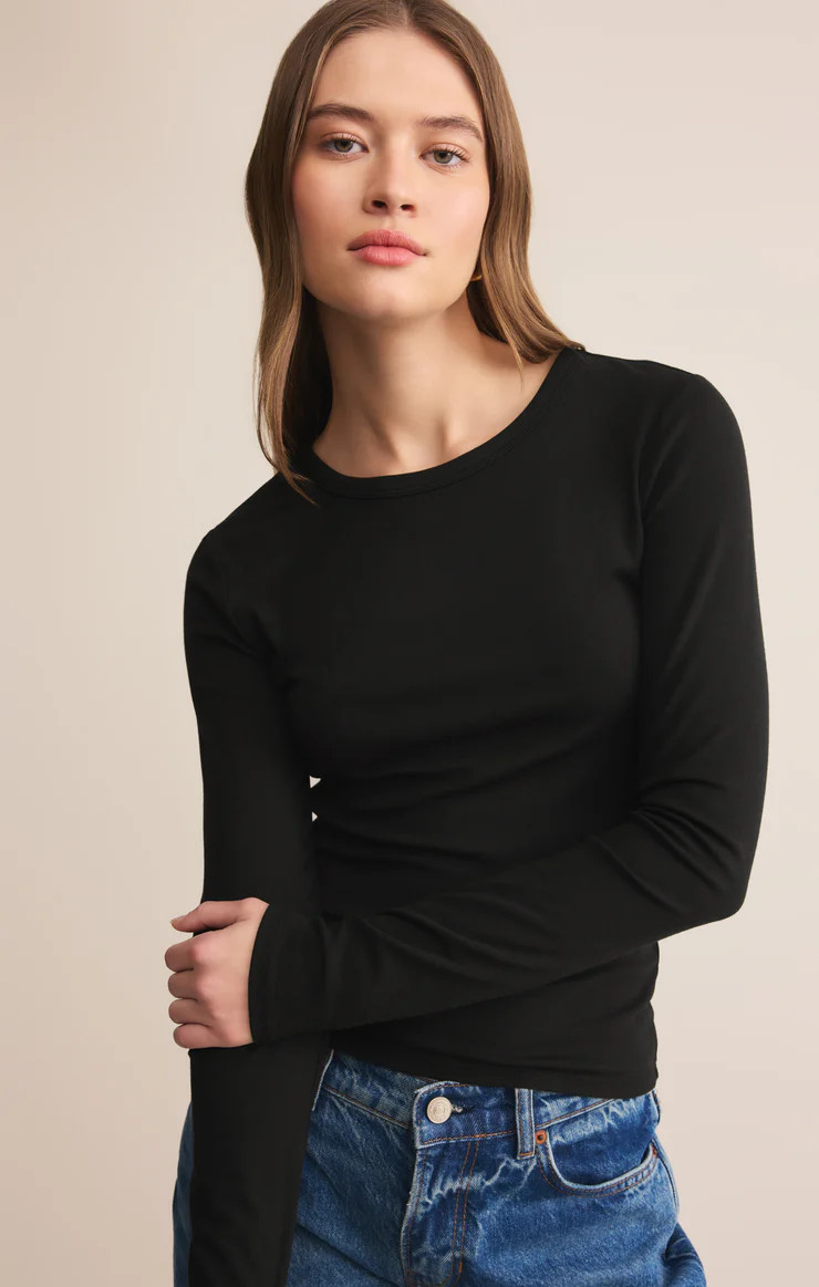 Second Skin Crew Long Sleeve Top | Z Supply