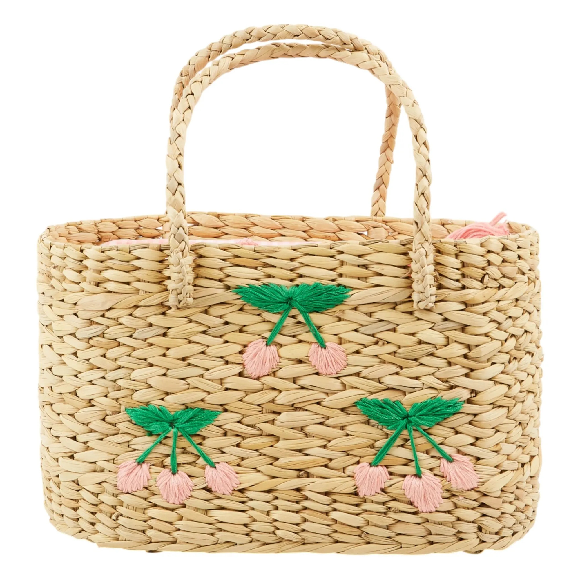 Cherry Wicker Basket | Natural | Smallable