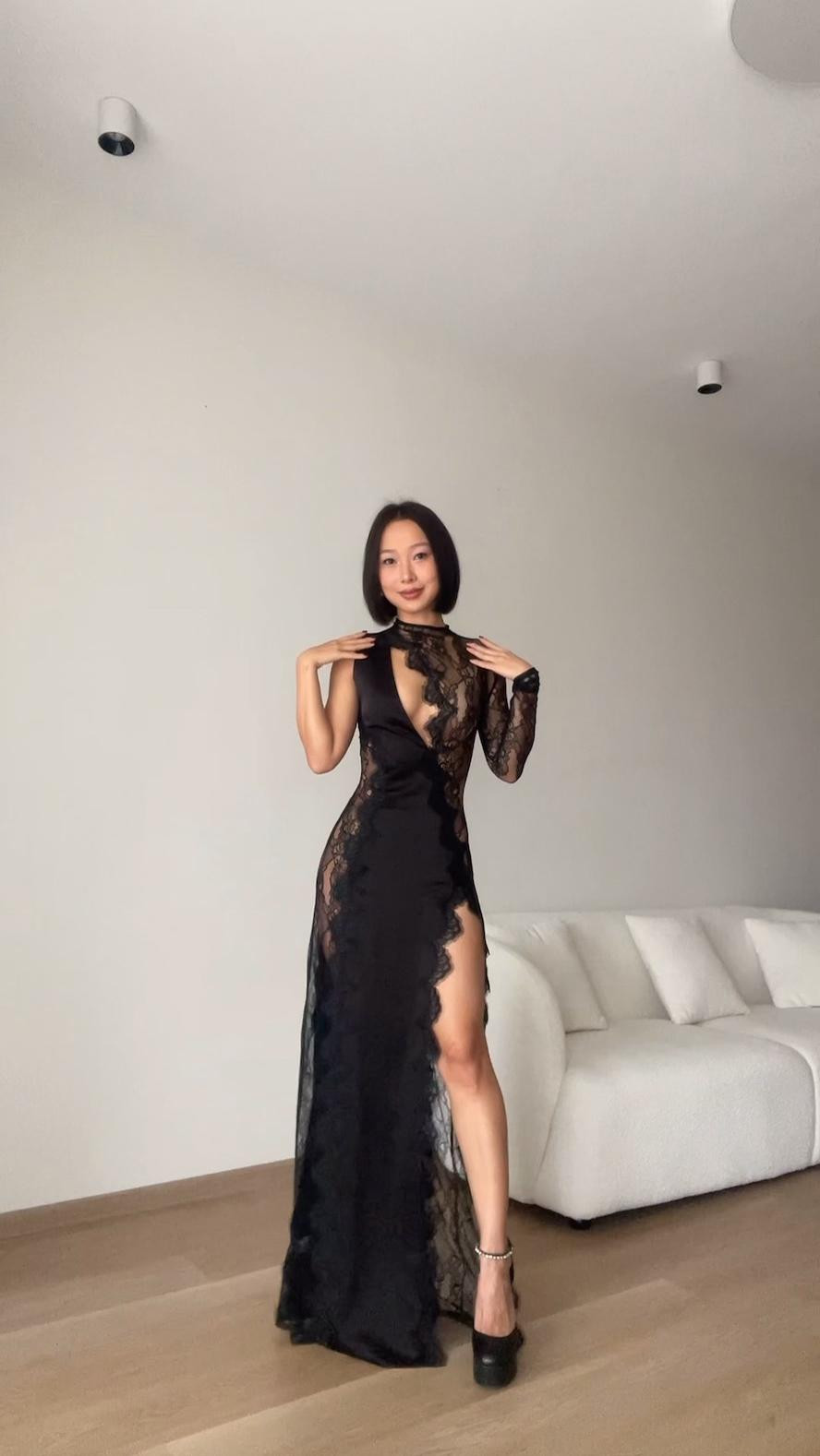 black satin dress of my dreams🖤✨



black satin maxi dress with lace & slit an elegant evening outfit featuring a satin maxi silhouette, lace detailing, and a high slit - classic, feminine, and effortless.

#LTKHoliday 

#LTKWedding #LTKootd