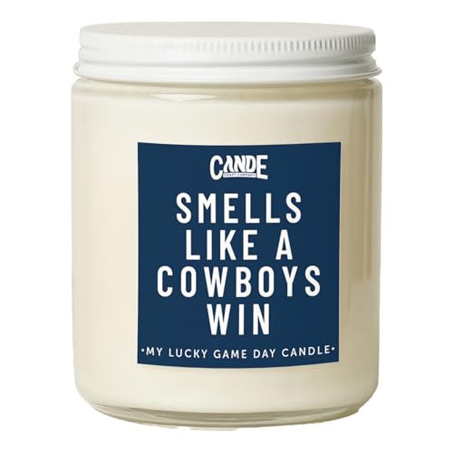 CE Craft - Smells Like A Cowboys Win Candle - Football Themed, Texas Gift (Lavender Vanilla) | Amazon (US)