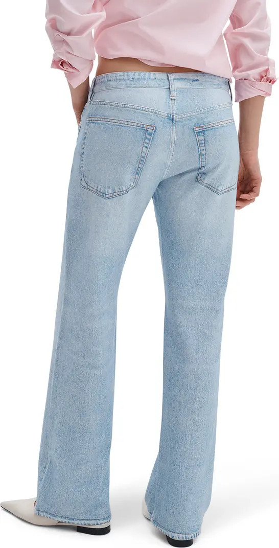 rb Miramar Saige Mid Rise Wide Leg Cotton Terry Sweatpant Jeans | Nordstrom