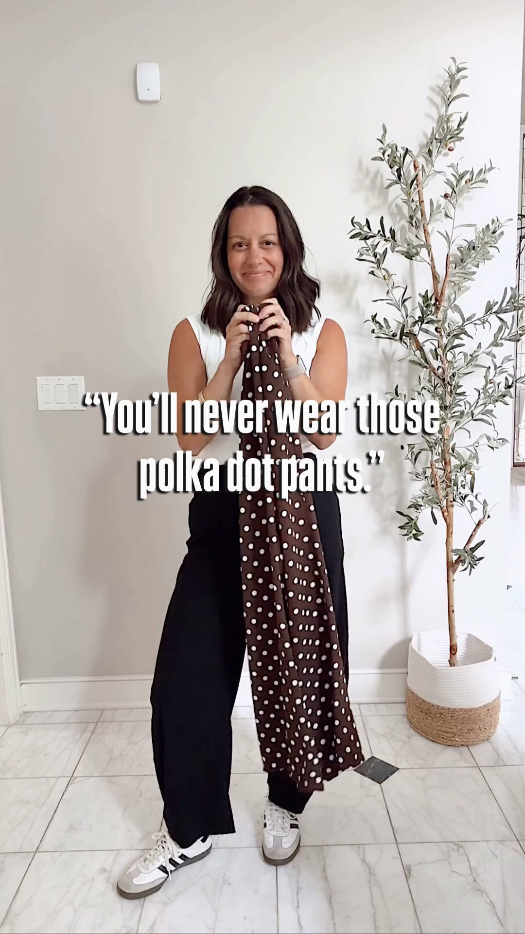 Polka dot pants 4 ways! From work to date night -> I got you covered!

Run true to size - I’m in the small!

#LTKootd #LTKmomlife #LTKOver40