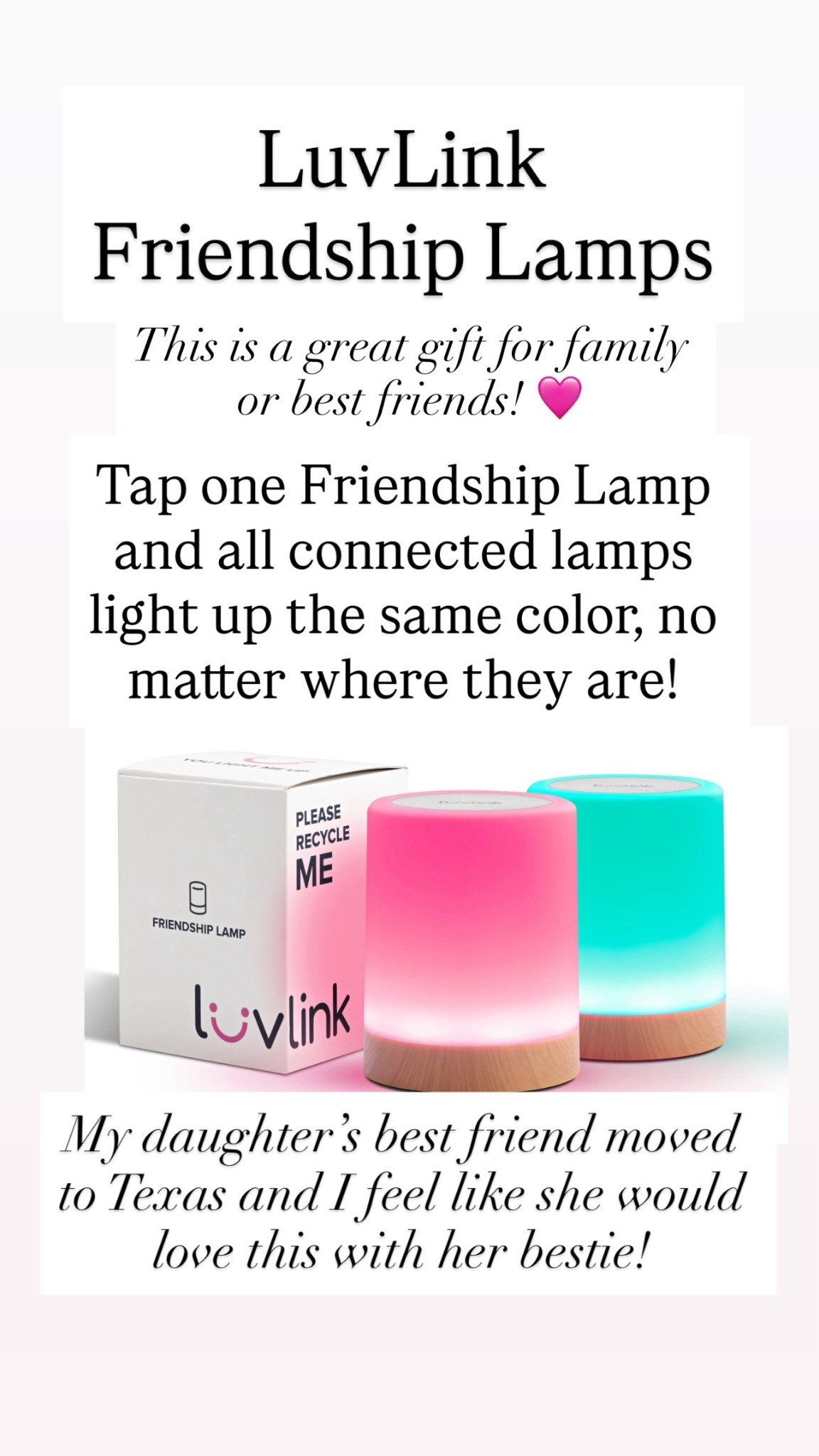 Love the LuvLink Lamps for best friends 

#LTKHoliday #LTKGiftGuide