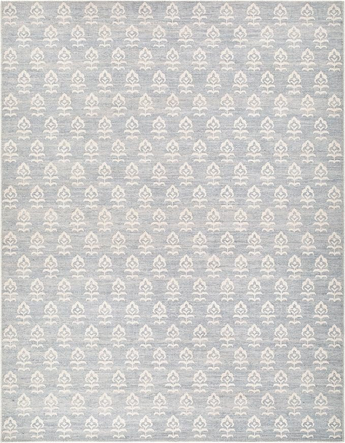 Livabliss x Jenni Yolo Home Flora Modern Area Rug, 5'3" x 7', Blue | Amazon (US)