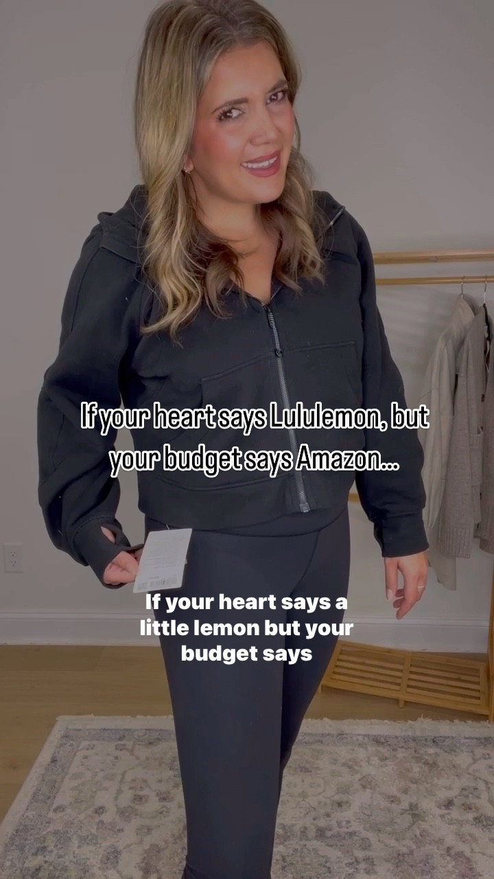 The best lululemon look for less finds on Amazon. Amazon workout clothes. Align leggings, softstreme, scuba hoodie. Black Friday sale!!

#LTKSaleAlert #LTKActive #LTKCyberWeek