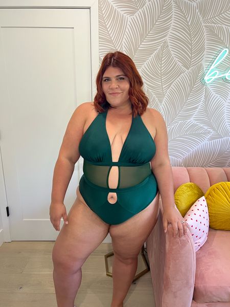 This is hands down the best one-piece I’ve purchased in YEARS! The fit is a dream and all of the detailing and quality is so worth the price 💚 I’m wearing a size 14/16 ✨ 

#LTKmidsize #LTKSeasonal #LTKplussize