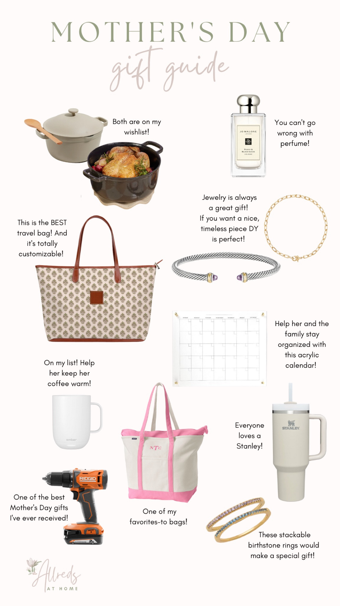 Mothers Day Gift Guide | David Yurman | Barrington Gifts | Stanley | Our Place Always Pan Perfect Pot | Lands End | Jo Malone Perfume 

#LTKGiftGuide #LTKFind