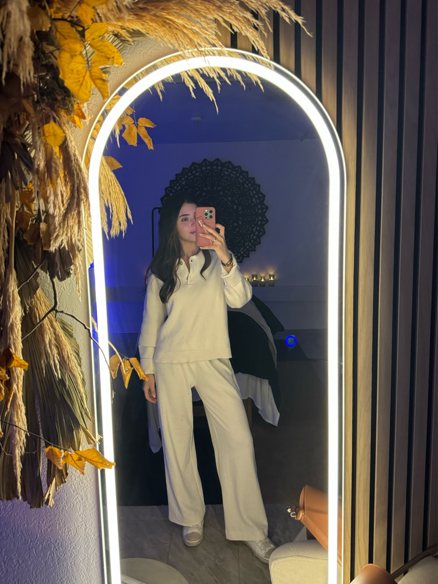 Rainy day, cozy and comfy ootd🤍 
favorite affordable linen pants! 
Linked other sweaters/pants on sale that are very similar 😊
Loving this Rhode phone case🩷

#LTKStyleTip #LTKFindsUnder50 #LTKSeasonal