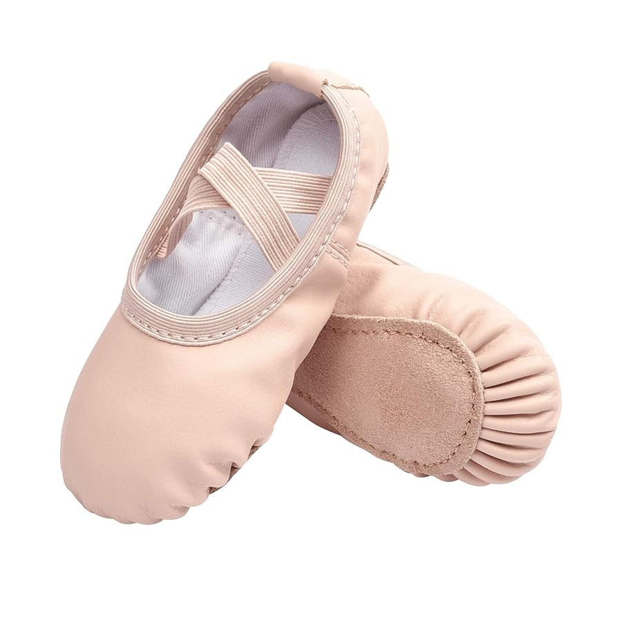 Stelle Girls Ballet Shoes Boys Toddler Soft Leather Dance Slippers for Toddler/Little Kid/Big Kid | Amazon (US)