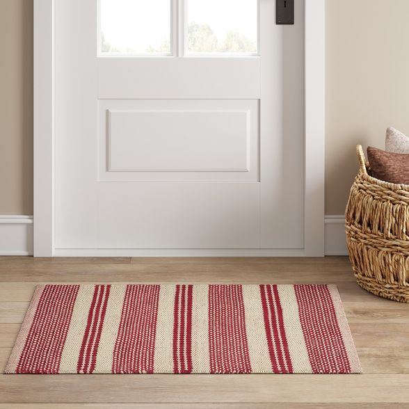 2'X3' Stripe Accent Rugs Red - Threshold™ | Target