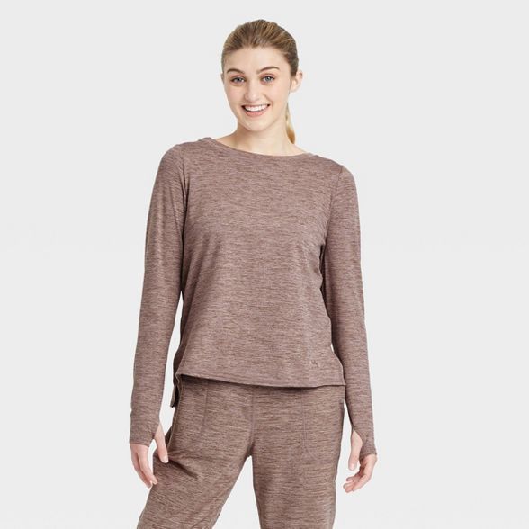 Women's Cozy Spacedye Long Sleeve Top - JoyLab™ | Target