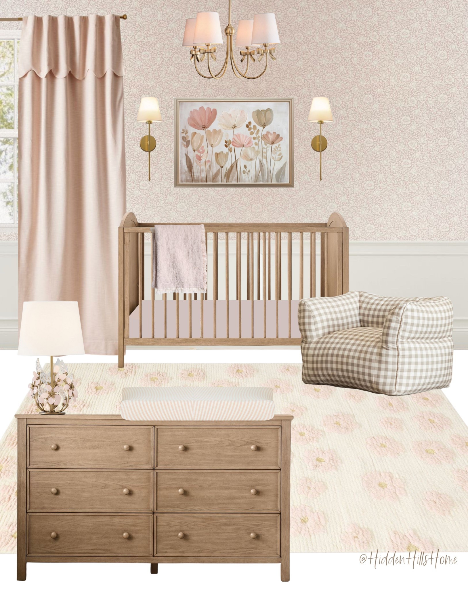 Nursery decor mood board, pink nursery decor ideas, baby girls room, baby room decor inspiration, home decor, nursery ideas, crib, nursery design 

#LTKCyberWeek #LTKBaby #LTKHome