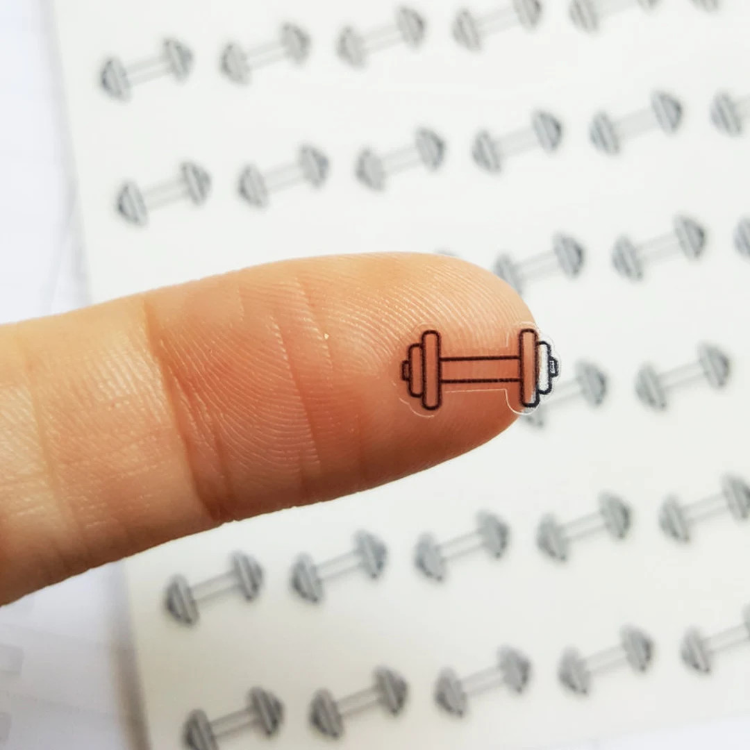 56 Weights Stickers, Hand Weights Planner Stickers, Fitness Stickers, Workout Stickers, Dumb Bell... | Etsy (US)