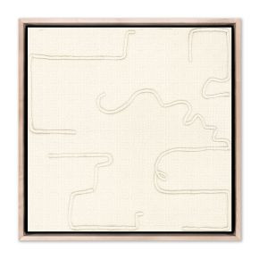 Squiggle II Alabaster Framed Wall Art by Black Bird Art Co. | West Elm (US)