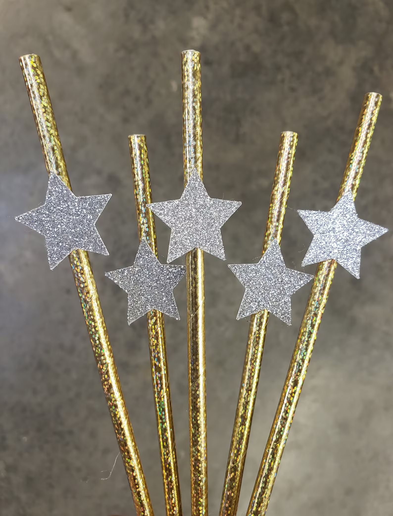 Star Straws, New Years Eve, New Years Party, New Year's, Silver Glitter Stars, Gold Straws, New Y... | Etsy (CAD)