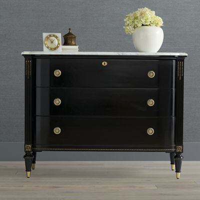 Regency Bow Front 3-Drawer Chest | Frontgate