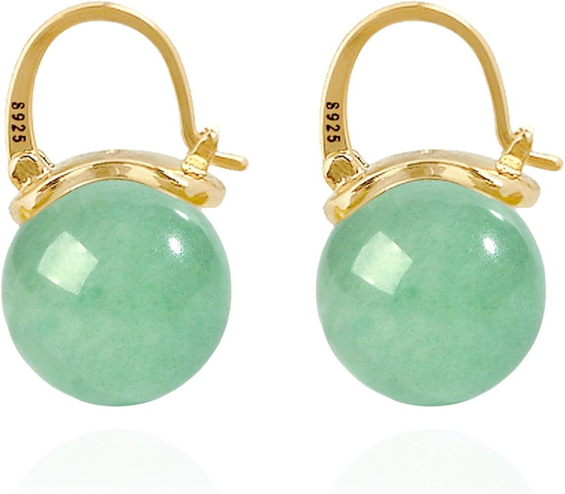 OwMell Elegant 925 Sterling Silver Pearl Drop Earrings Dangle Stud Gold Plated Earrings for Women... | Amazon (US)