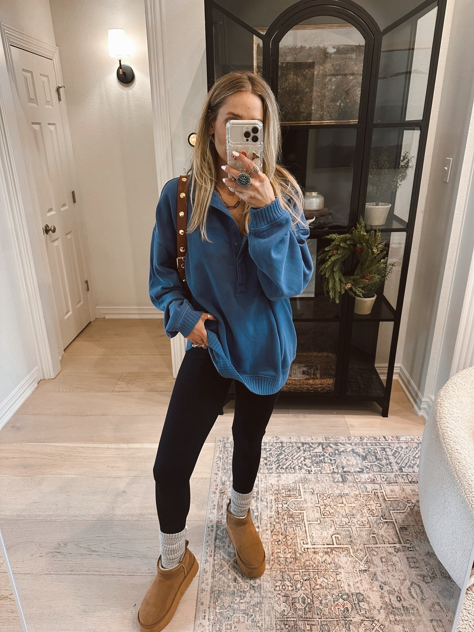 My favorite sweatshirt is 46% off today! 

I’m wearing size s / my tts 

I love these so much— I wear with leggings or jeans! 👏🏼 

#LTKGiftGuide #LTKHoliday #LTKFindsUnder50