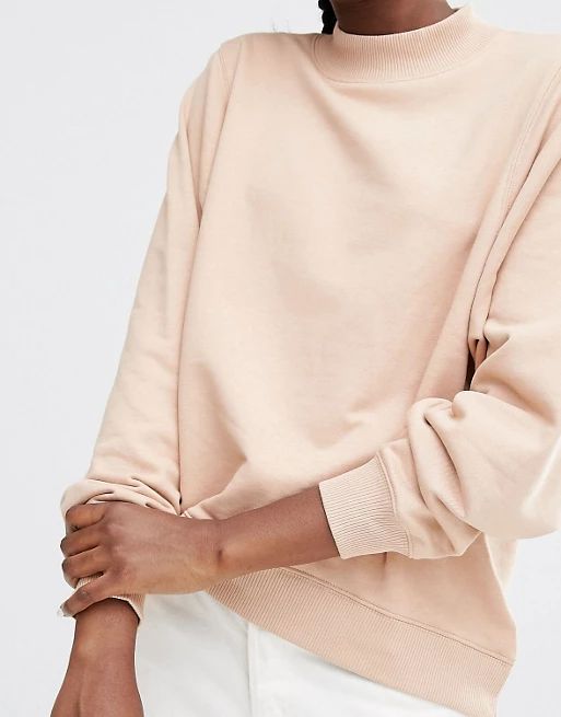 Monki – Sweatshirt mit hohem Kragen | Asos DE