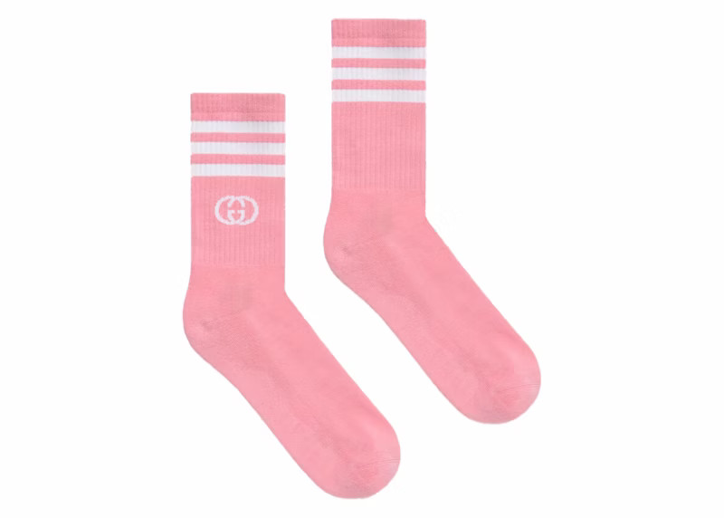 Gucci x adidas Ankle Socks Pink/White | StockX