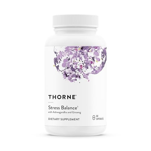 THORNE - Stress Balance - Adrenal Support Supplement with B Vitamins, Vitamin C, Ashwagandha, Ginseng & Zinc* - Gluten, Dairy & Soy-Free - 30 Servings | Amazon (US)