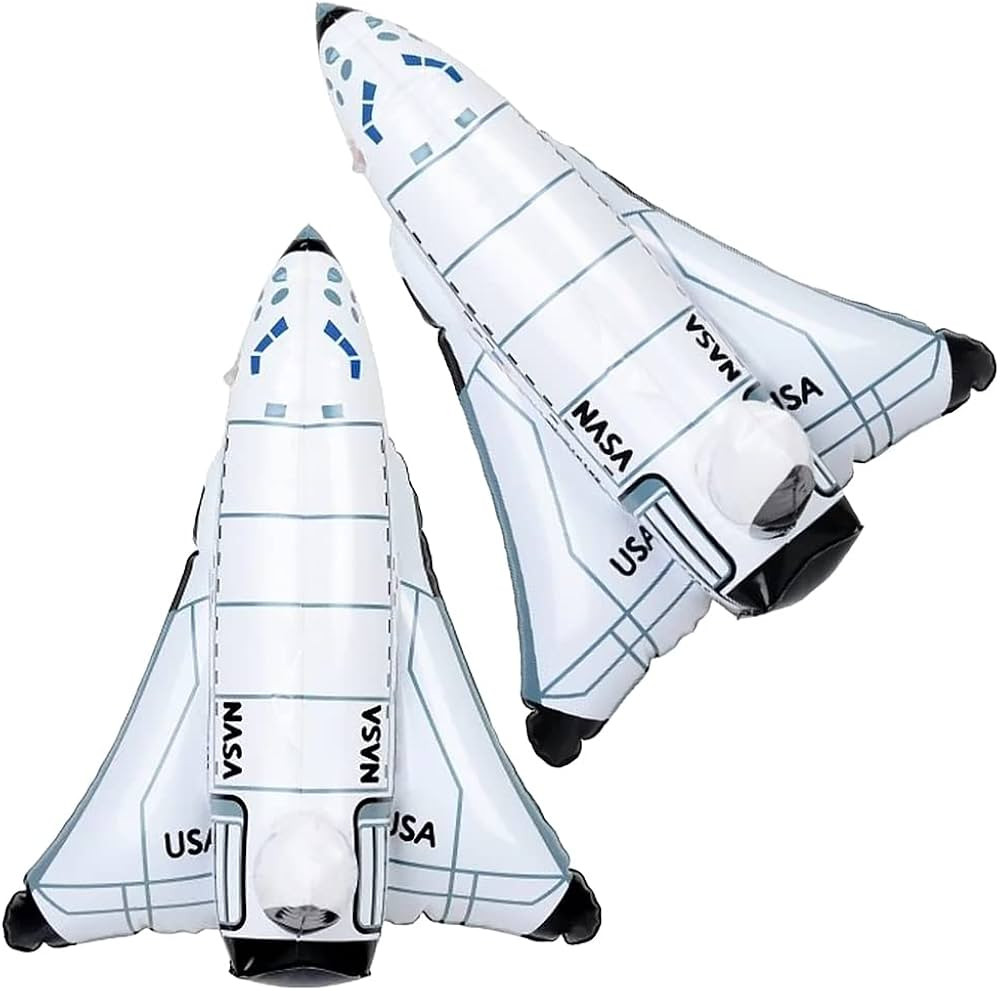 ArtCreativity Space Shuttle Inflates, Set of 2, Inflatable Astronaut Toys for Kids, Decorations f... | Amazon (US)