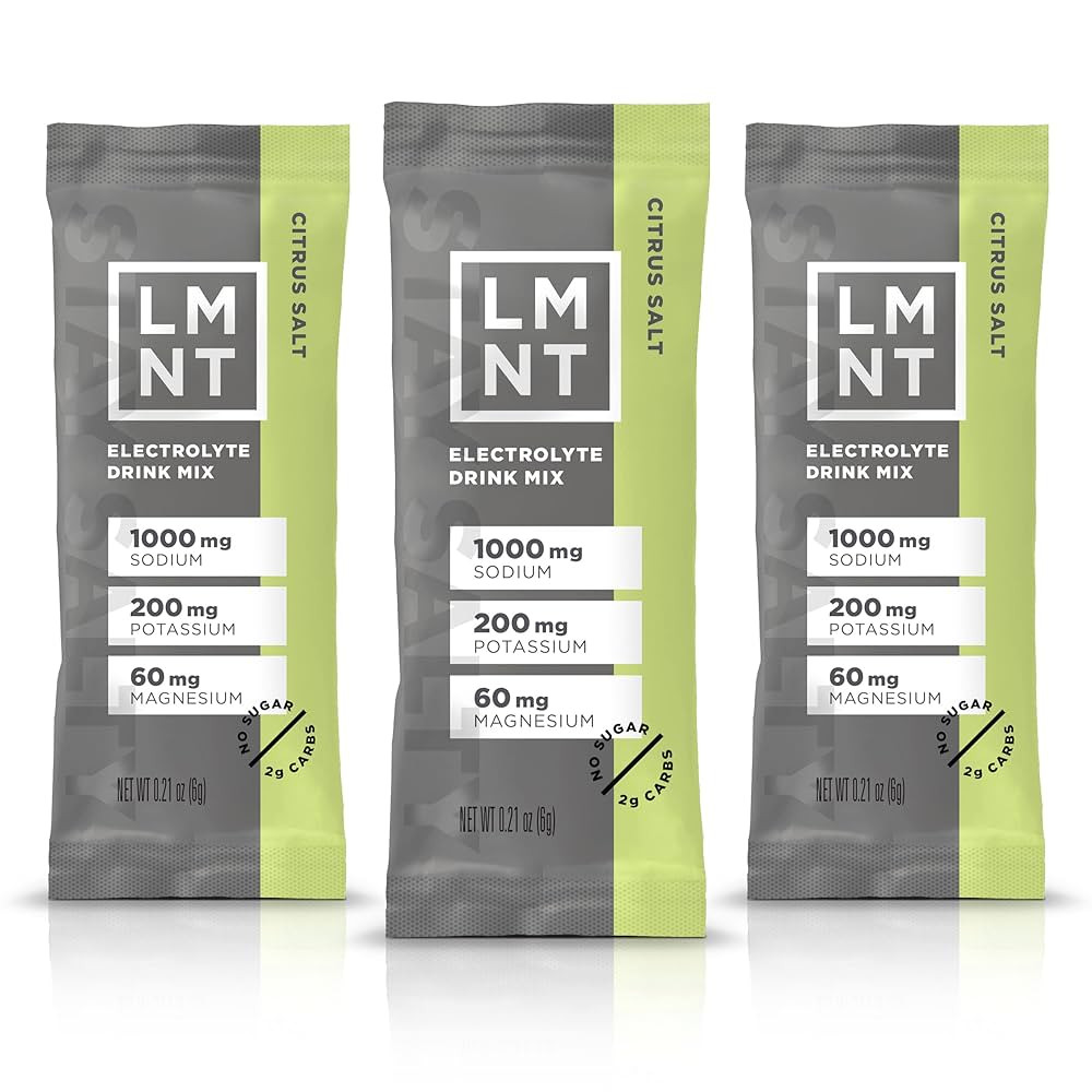 Drink LMNT Zero Sugar Electrolytes - Citrus Salt | Drink Mix | 30-Count | Amazon (US)