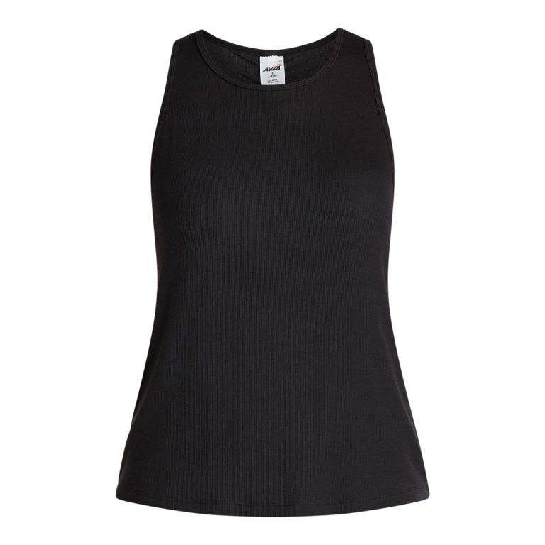 Avia Women's and Women's Plus Ribbed Shirred Back Tank Top, Size XS-4X | Walmart (US)