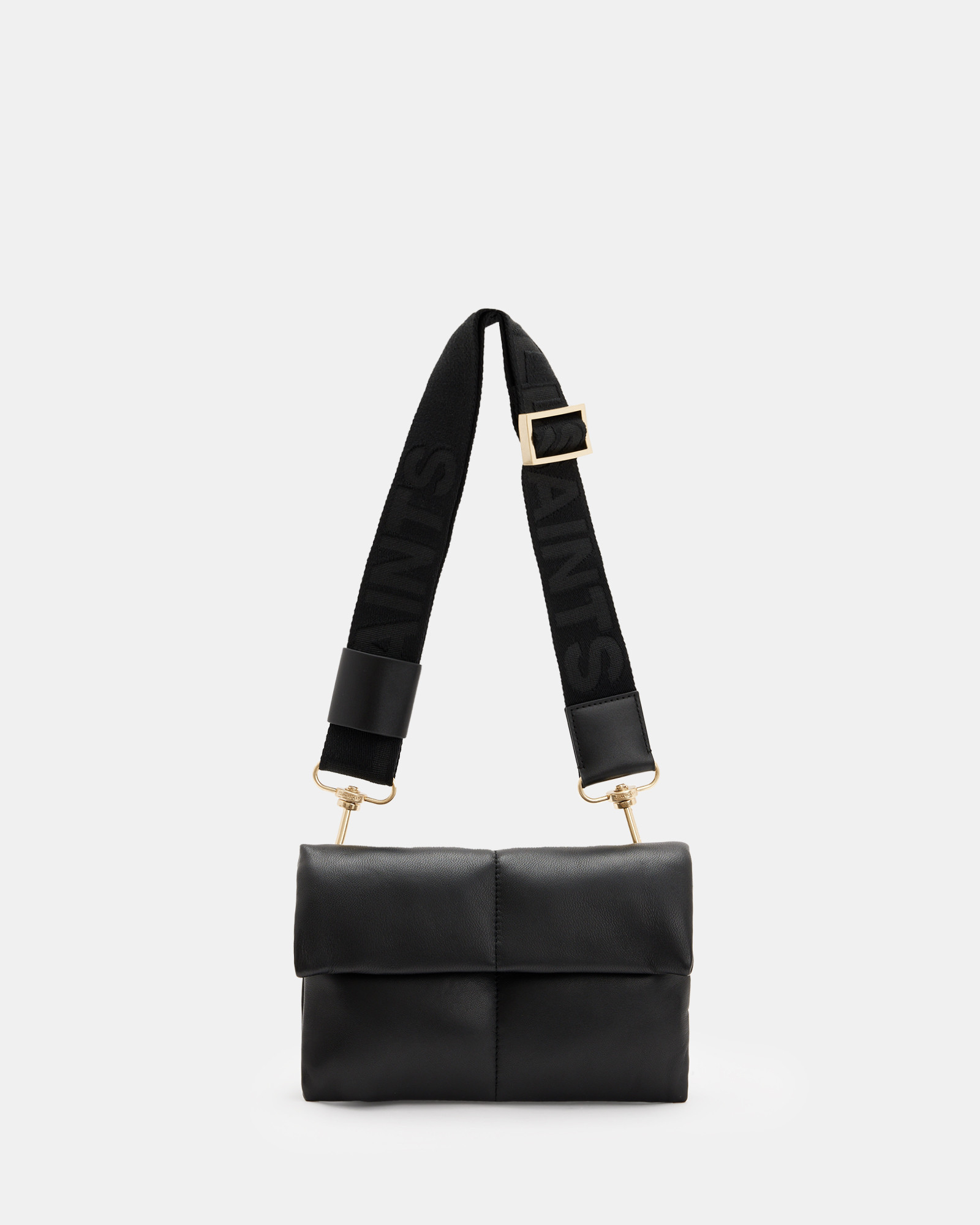 AllSaints Ezra Quilted Leather Crossbody Bag | AllSaints US