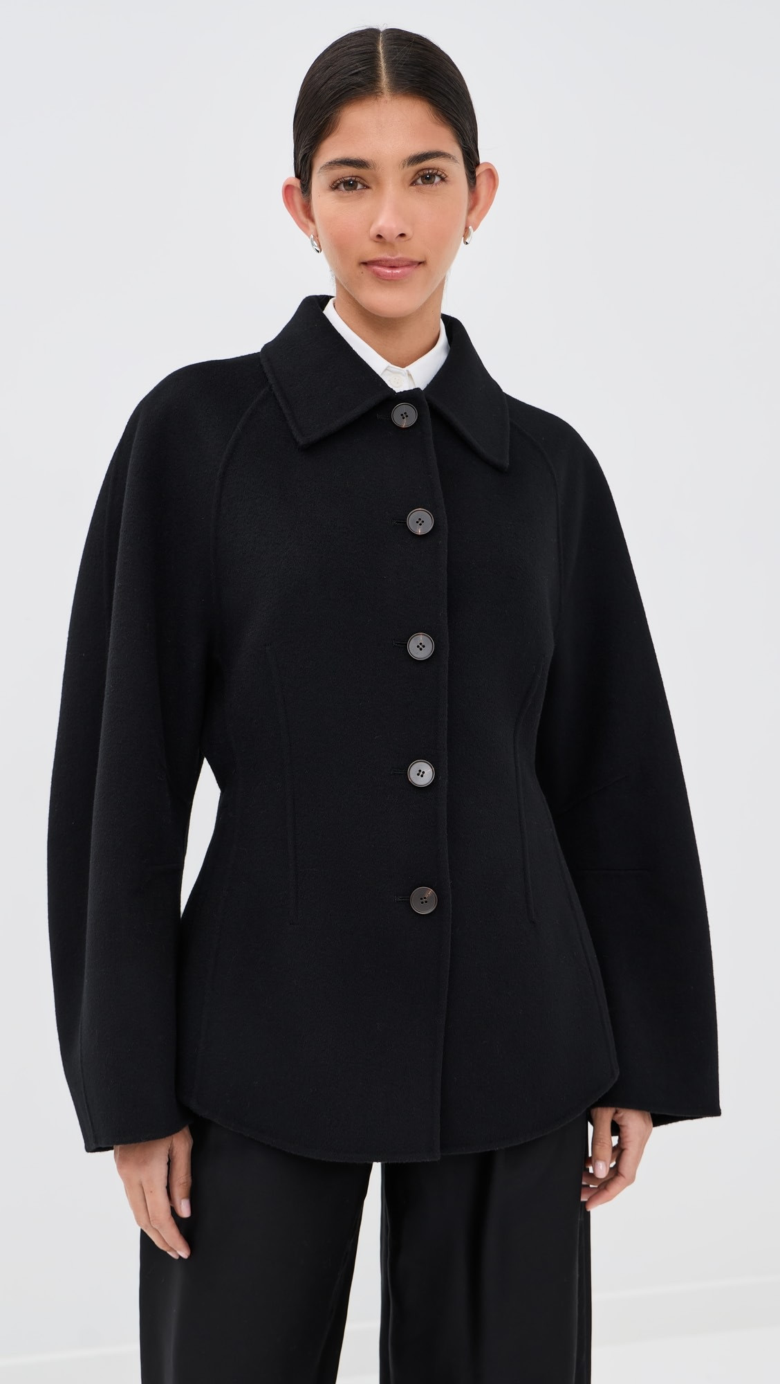 Sculptural Double-Faced Wool Jacket | Shopbop