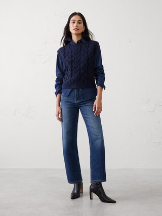 Straight High-Rise Jean | Banana Republic Factory