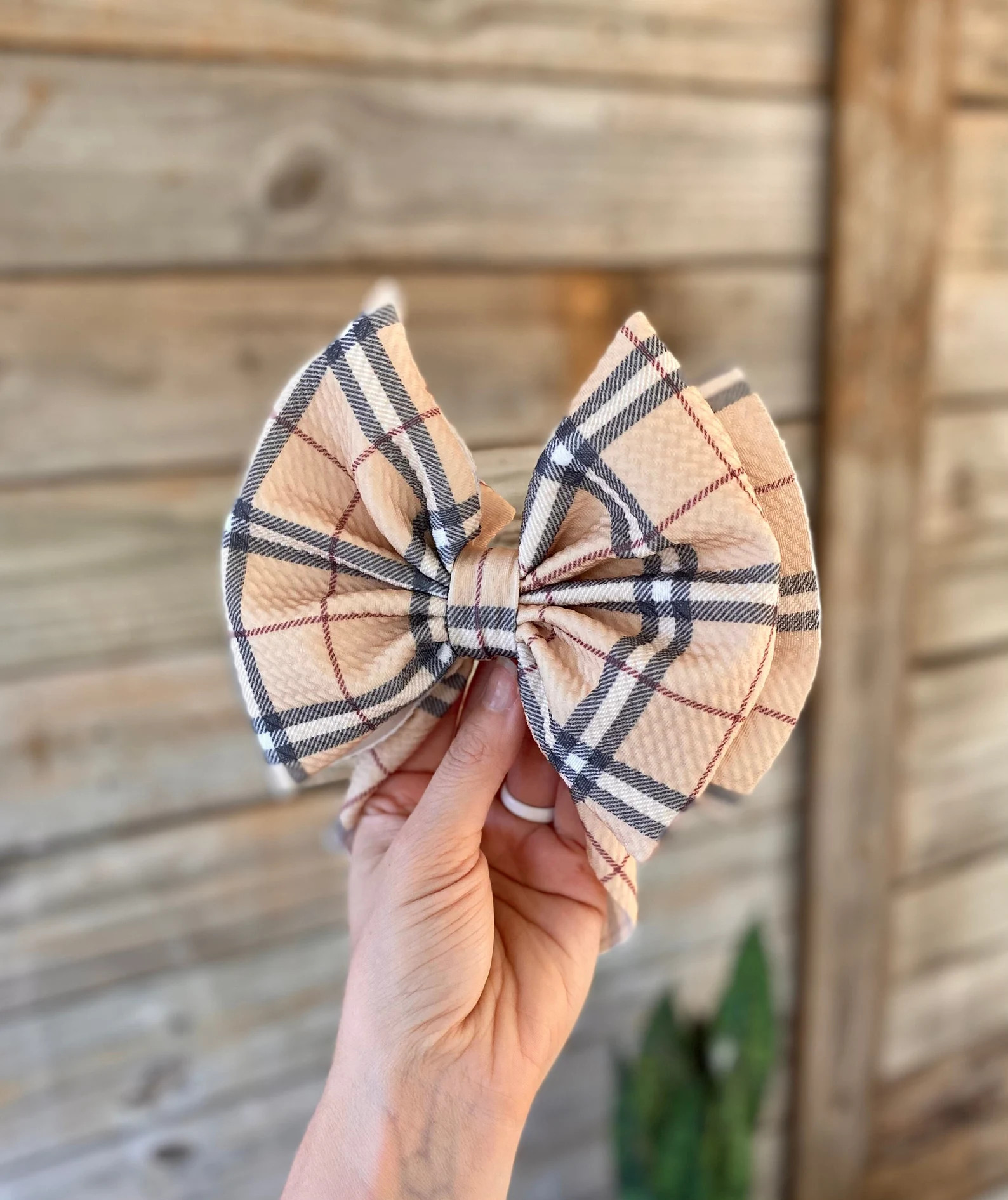 BOUJEE PLAID Stand-up Headwraps Permanently Sewn & - Etsy | Etsy (US)