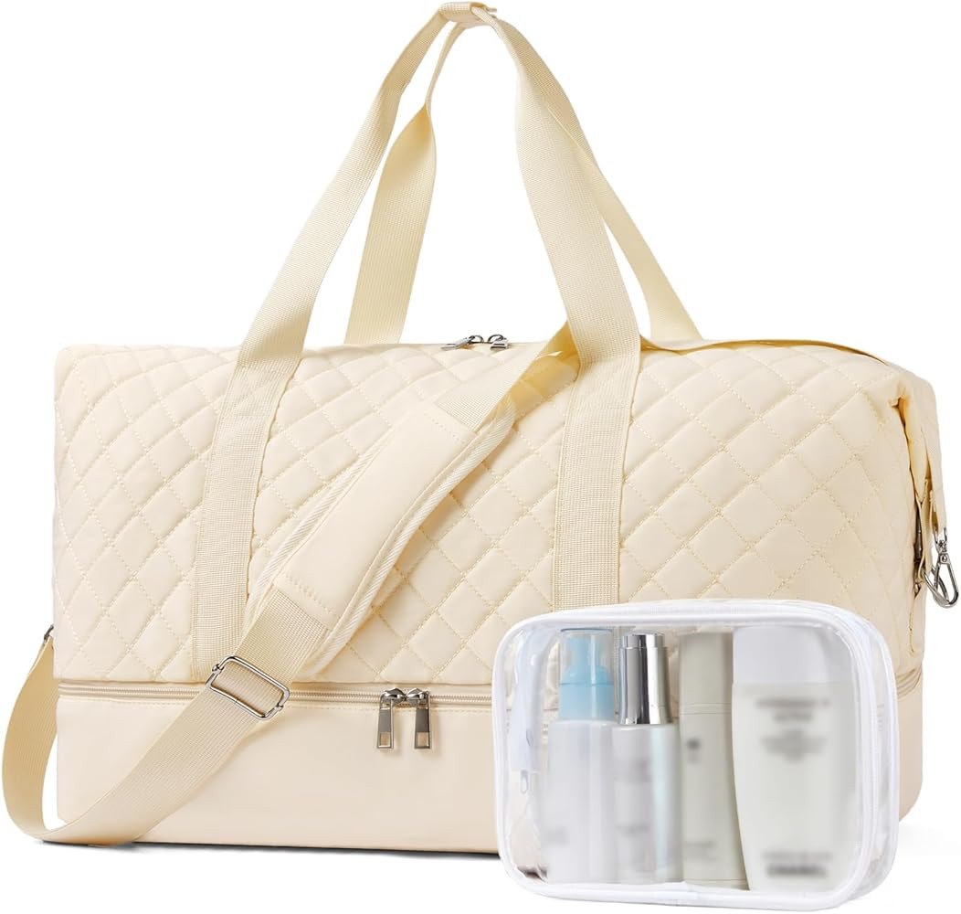 BOSTANTEN Weekender Bags for Women Carry On Bag Travel Duffel Overnight Duffle Bag with Shoe Comp... | Amazon (US)