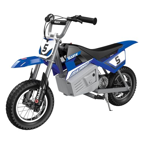 Razor MX350 Dirt Rocket Electric Motocross Bike, Blue, 10-12 inches | Amazon (US)