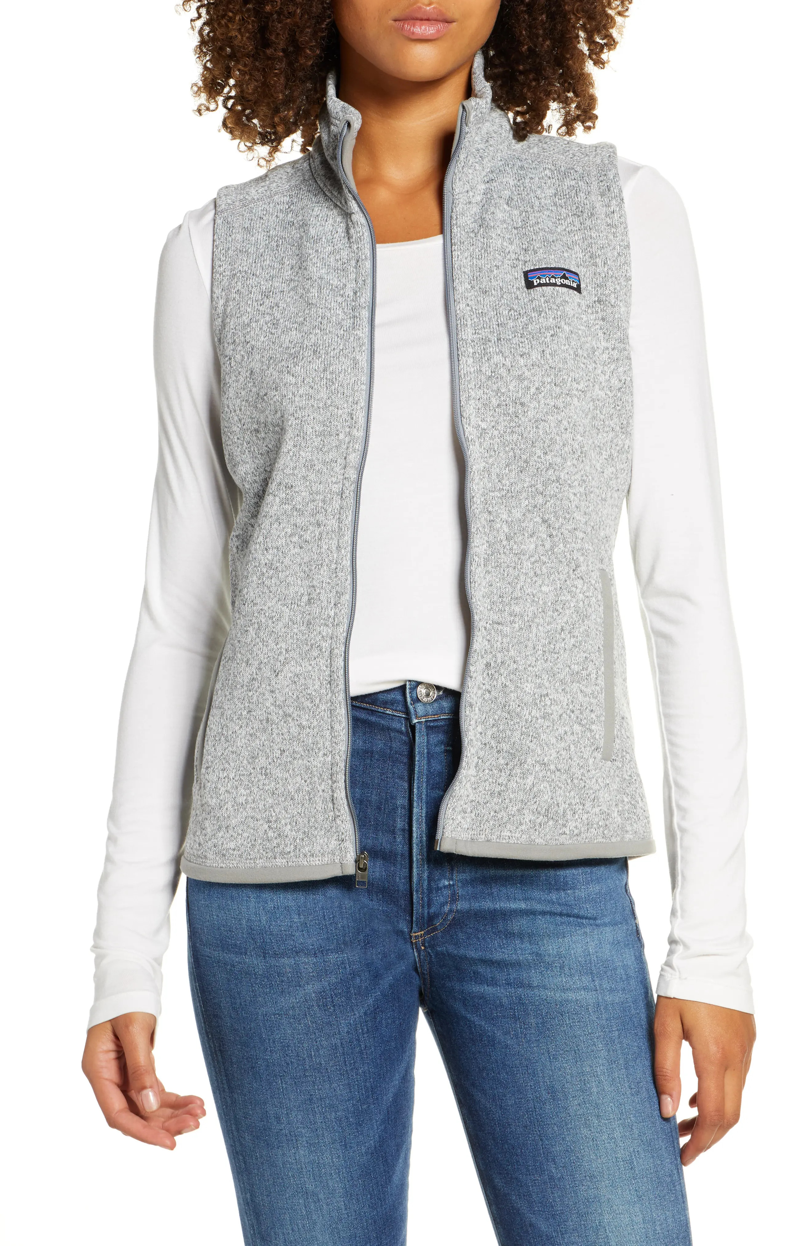 Women's Patagonia Better Sweater Zip Vest, Size X-Small - White | Nordstrom