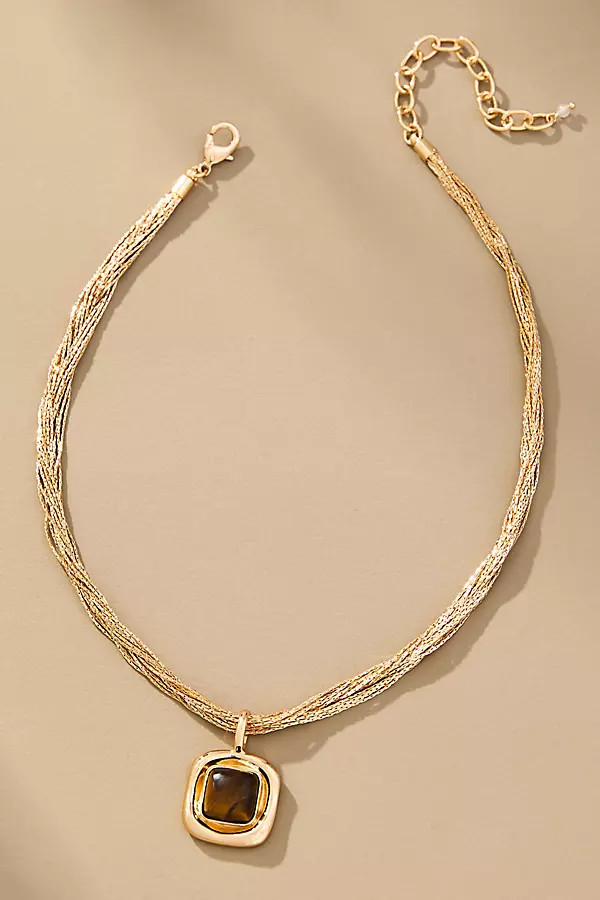 Layered Chain Pendant Necklace | Anthropologie (US)