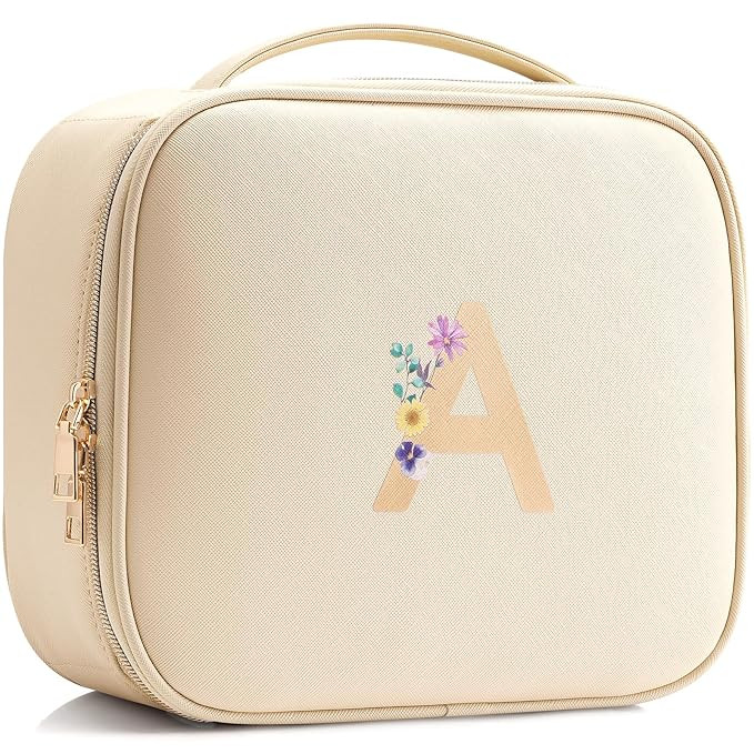 Vlando Personalized Gift for Women,Preppy Makeup Bag Personalized Bags,Unique Wedding Gifts Birth... | Amazon (US)