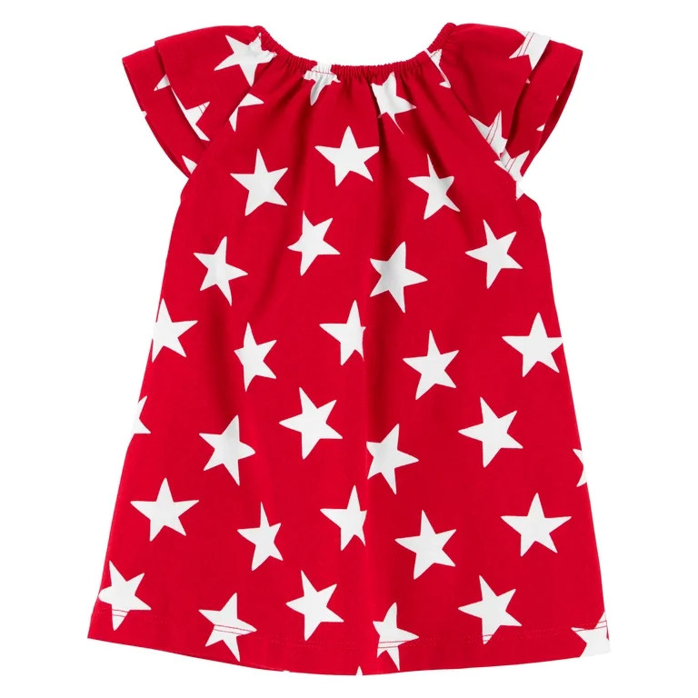 Carter's Child of Mine Baby Girl Patriotic Dress, 2-Piece, Sizes Newborn-12 Months | Walmart (US)