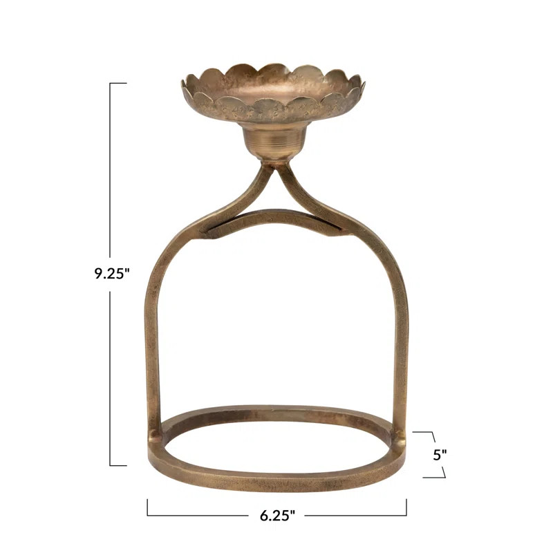 Shasta 9-1/4"H Metal Pillar Holder | Wayfair North America